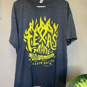 Mens XL Texas Academy Gray Shirt
